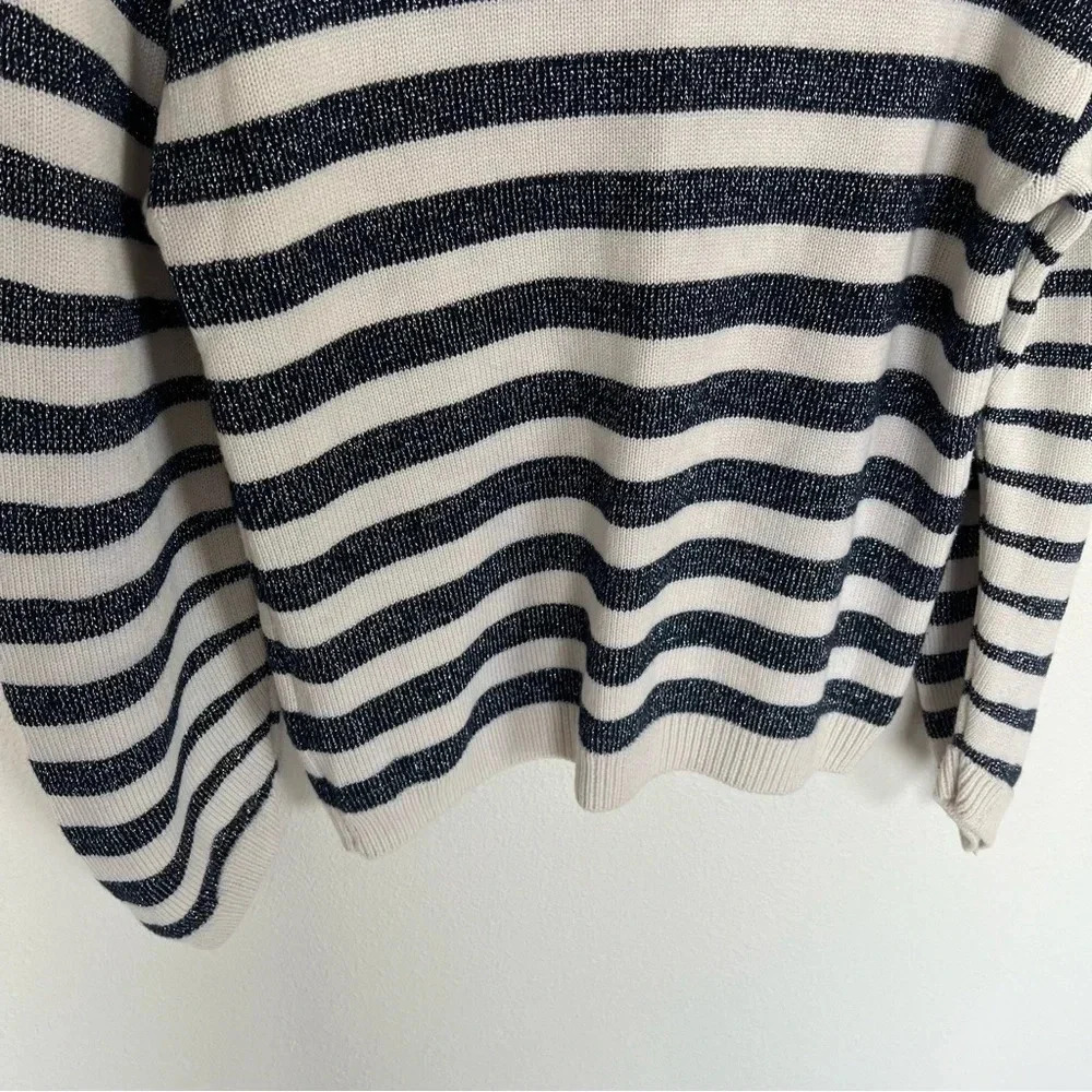 NWOT BA&SH Sunday Striped Wool Jumper Pullover Sweater Ecume Casual Women’s 8 - Picture 13 of 13